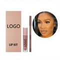 DIY Nude pink Colors Lip Set Nude Packaging High Pigment Tinted Lipstick Lip Kit Custom