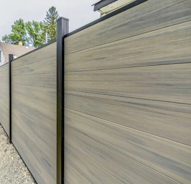 Hot Sale Low Cost WPC Composite Garden Fence Panels 3D Model Number WPC Frame Eco-Friendly 6x6ft Privacy