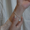 Vintage Korea Simple Fashion Pure 925 Sterling Silver Wide Woven Chain Bracelets for Women Girls Jewelry