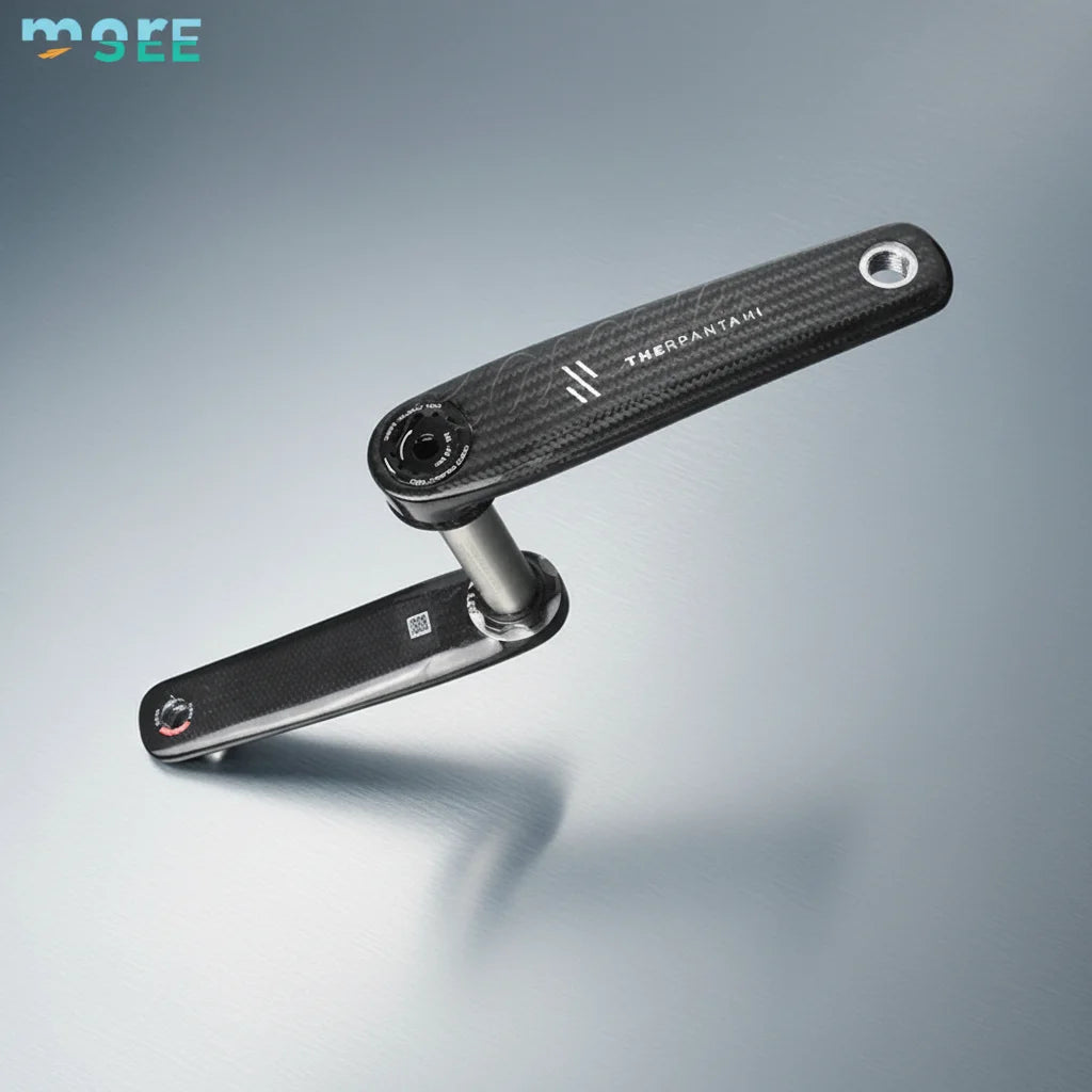 SeeMore OEM ODM LOGO 24MM Titanium Axle Crankset Carbon Fiber Road GRAVEL Bike Bicycle Crank Arm Set