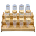 Bamboo Eco-Friendly Rectangle Countertop Storage Shelf Organizer Spice Rack 3 Tier