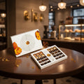 Recycled Paper Cardboard Eco-Friendly Reusable Luxury Custom Embossed Gift Chocolate Packaging Box with Magnetic Closure Handle