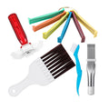 Universal 5pcs Car Radiator Condenser Fin Comb Sets Air Conditioner Coil Straightener Hand Cleaning Tool Auto Cooling Repair