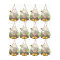Reusable Vintage Eco Friendly Portable Cotton Mesh Produce Grocery Bags Washable Net Tote Bag Handle Customizable Design All