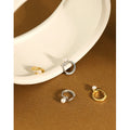 High Quality Elegant Design 925 Sterling Silver 18k Gold Plated Fine Jewelry Pearl S925 Hoop Earrings for Women EA535