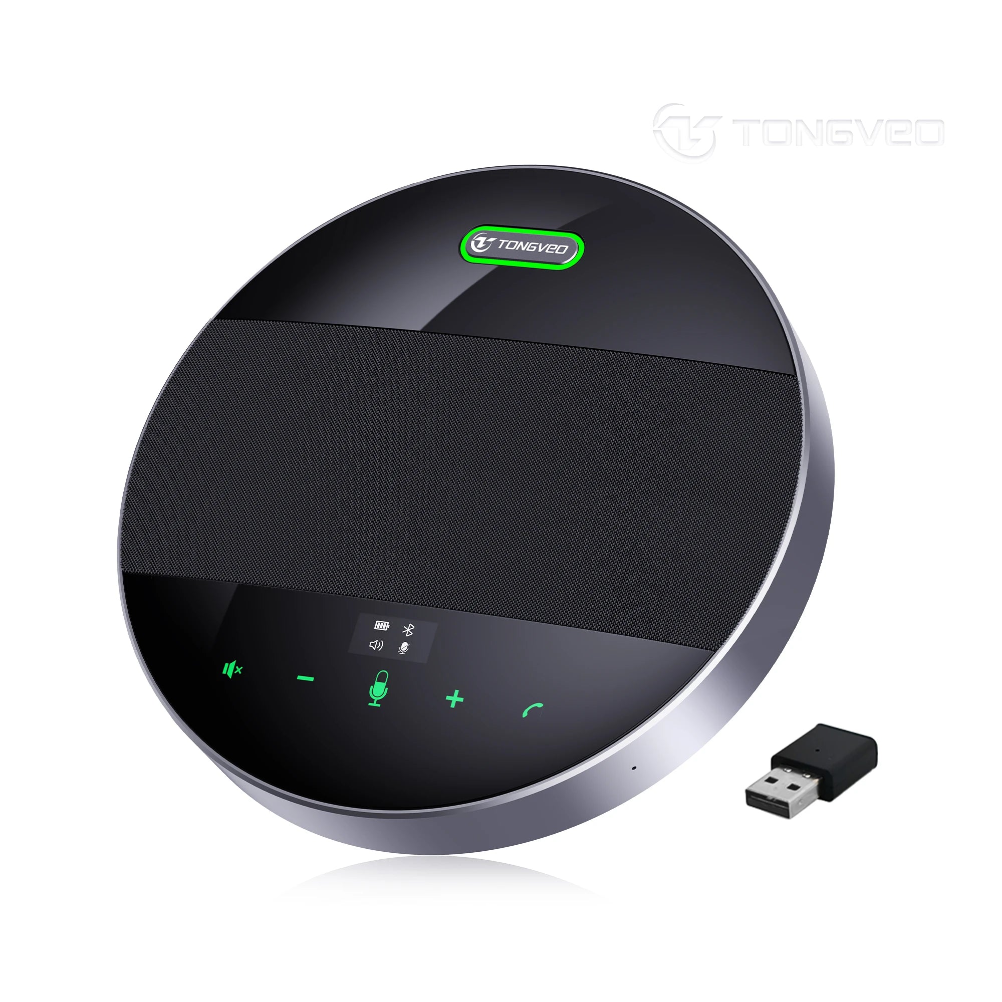 Professional Conference Speakerphone With 6 Meter Pickup Radius Daisy Chain Speakerphone Support Wireless/Blue-tooth/USB