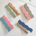 YIYI Custom Colors Fashion Acetate Acrylic alligator Hair Clips Wholesale Cheap Wave Shape Fancy Side Hair Clips for Girls