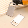 Portable 304 Stainless Steel Creative Bottle Opener Sublimation Metal Custom Logo Printing Beverage Beer Bottle Opener