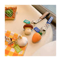 Cute Plush Vegetable Pendant Key Ring Cartoon Design Hot Pepper Garlic Green Onion Shape Key Chain Children Toy Gifts