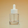 Empty clear Cosmetic Packaging Glass Jar 30g 50g for Face Cream Thick Bottom Container 30ml 40ml 50ml Serum Pump Glass Bottle