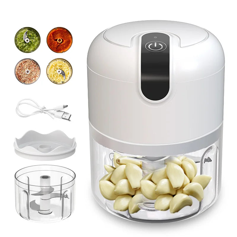 250 Ml USB Charging Rechargeable Battery Mini  Food Processor