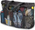 2026 Family Beach Trip Travel Large Beach Bag Mesh Tote with Zipper and Pockets Ideal Beach Bag