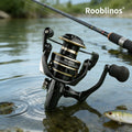 [Germany Stock] Rooblinos NX Left Hand Spinning Fishing Reel 5.2:1 Gear Ratio Nylon 1000-7000 Series