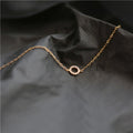 Custom Design 925 Sterling Silver Cubic Zirconia Minimalist Jewelry Circle Bracelet