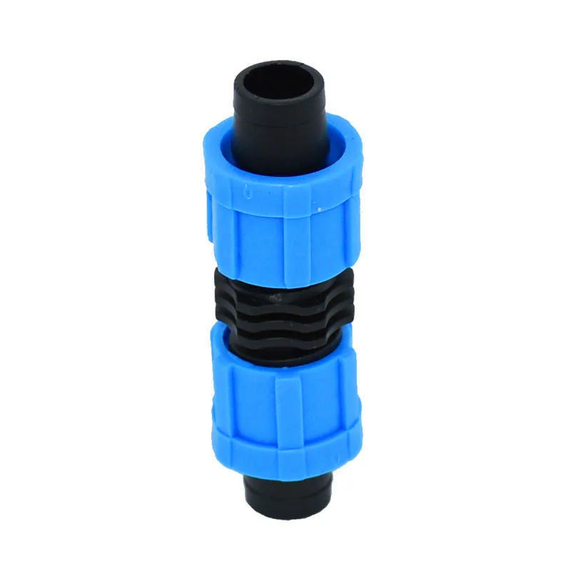 Drip Tape Couplings for Irrigation 16mm 2-Way Quick Connector Thread Lock Extension Joint Greenhouse