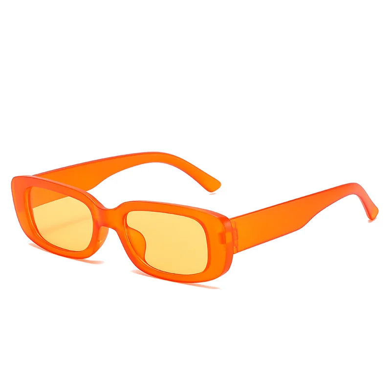 Fashion 2023 Vintages Quare Eyewear Solid Plastic Small Rectangle Sunglasses Sun Glasses Woman
