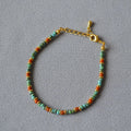 Japan Trendy Gold Beads Oil Painting Rice Beads Beaded Bracelet