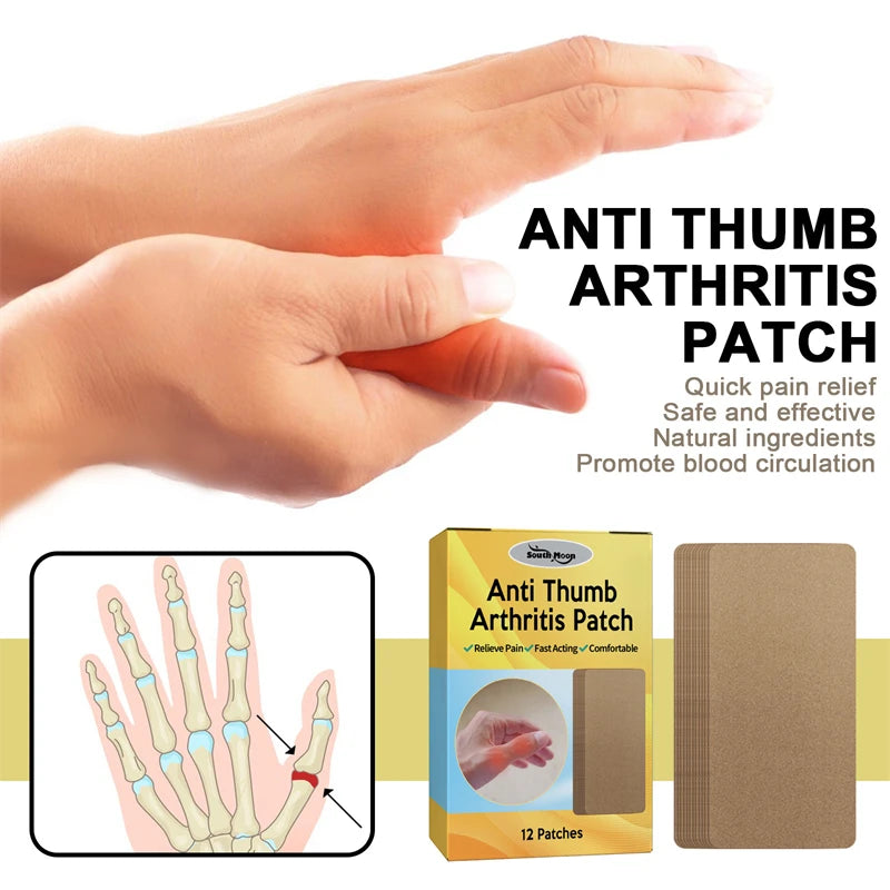 OEM  Anti Thumb Arthritis Patch Breathable Joint Pain Relief Patch Wholesale Nonwoven Finger Thumb Wrist Care Patches