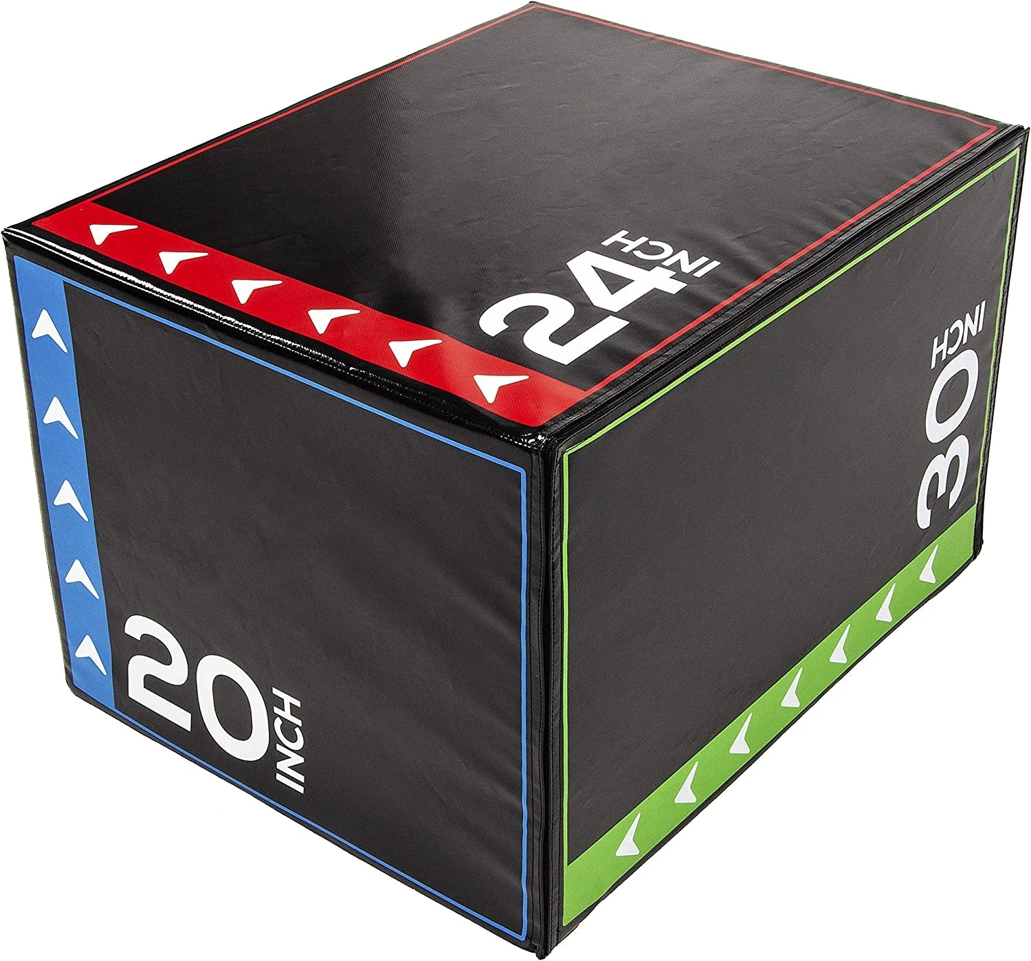 BalanceFrom 3 in 1 20 Inch 24 Inch 30 Inch Foam Plyometric Box Jumping Exercise