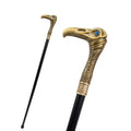 Coppery Eagle Head Luxury Decorative Walking Cane Elegant Fashion Cane Cosplay Alloy Crosier Vintage Walking Stick 93cm