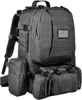 Custom Best Big 80l Black Waterproof 3 Day Molle Tactical Assault Performance Backpack