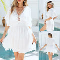 Solid Color Bikini Tops Wholesale Ruffled Beach Cover Ups Custom logo Thin Bikini Skirts Factory Directly