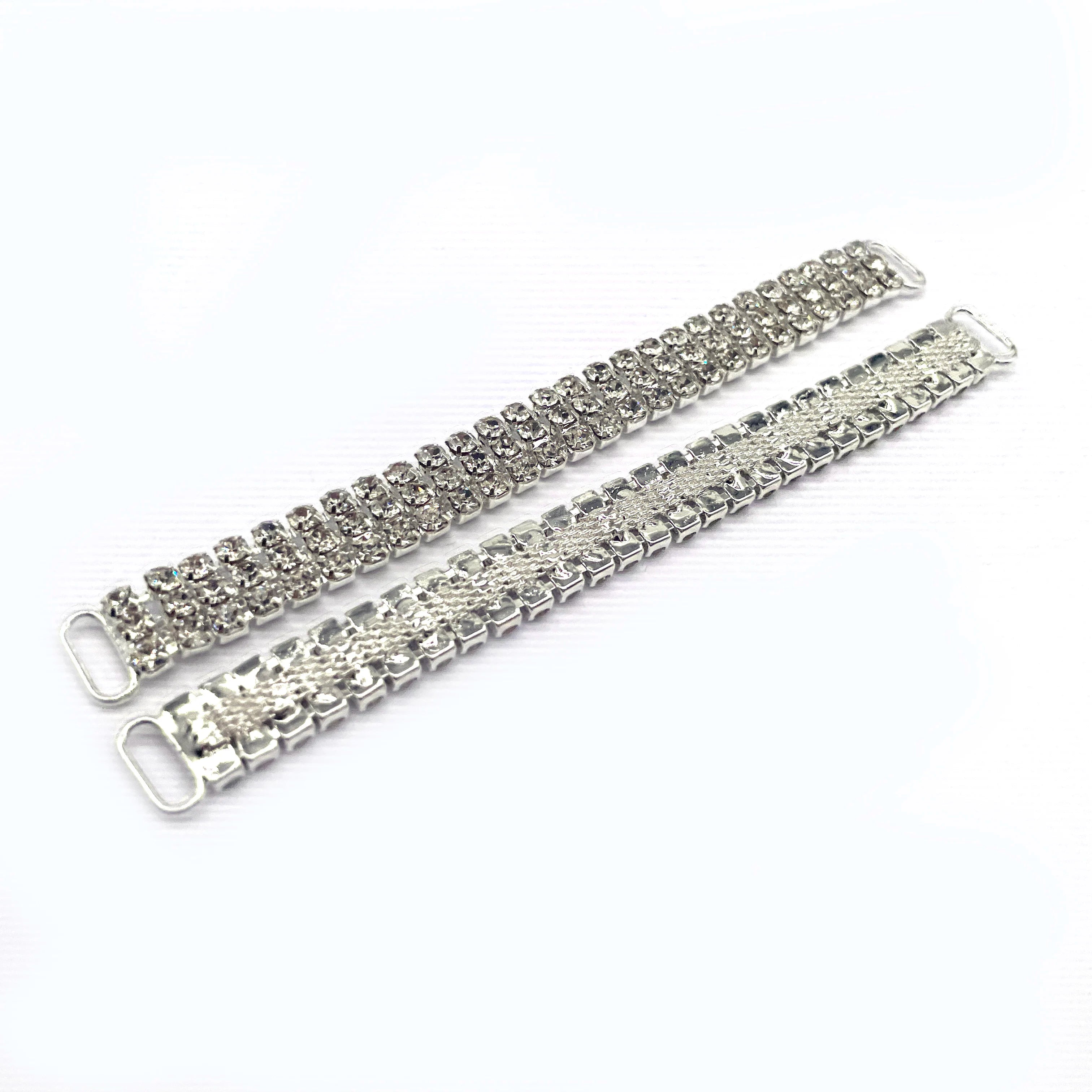 12.7cm 3 Row Close Chain Crystal Rhinestone Bikini Connector  for Competition Bikini