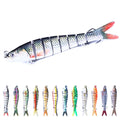 Manufacturers New 5.5 Inch 27g Artificial Plastic Multi Jointed Fishing Lure Hard Swimbait in Stock