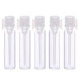In Stock Quick Shipping Clear Amber 1ml Perfume Samples Vials Aroma Tester Glass Bottle 1ml with Plastic Stick