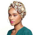 Double Layer Custom Turban Hat Wholesale Fashion Women Hair Turban Cap