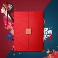 Recycled Blue Heavyweight Cardboard Certificate Holder A4 8K Custom Gold Trifold Diploma Cover With Square Button