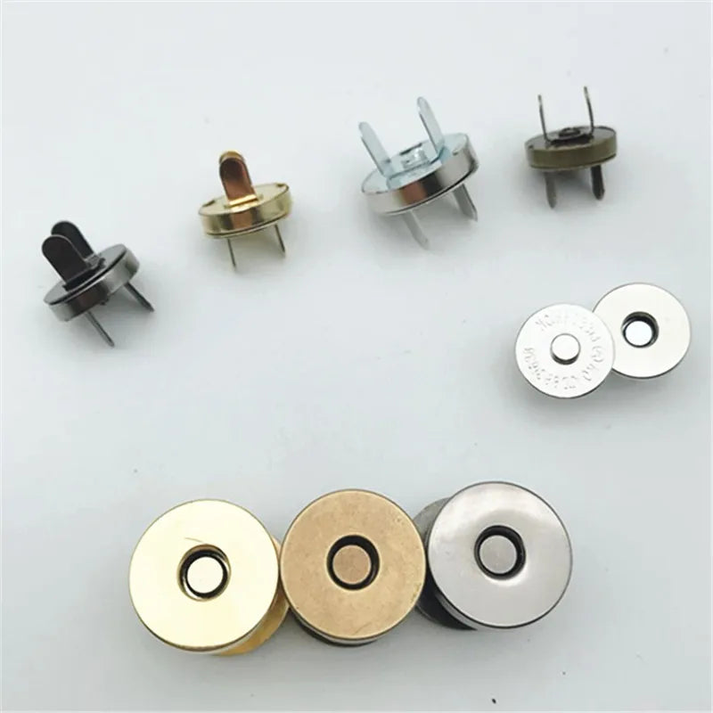 Wholesale Luxury & Classic Black Magnetic Snap Button Bag for Handbags & Clothing Clasp Style