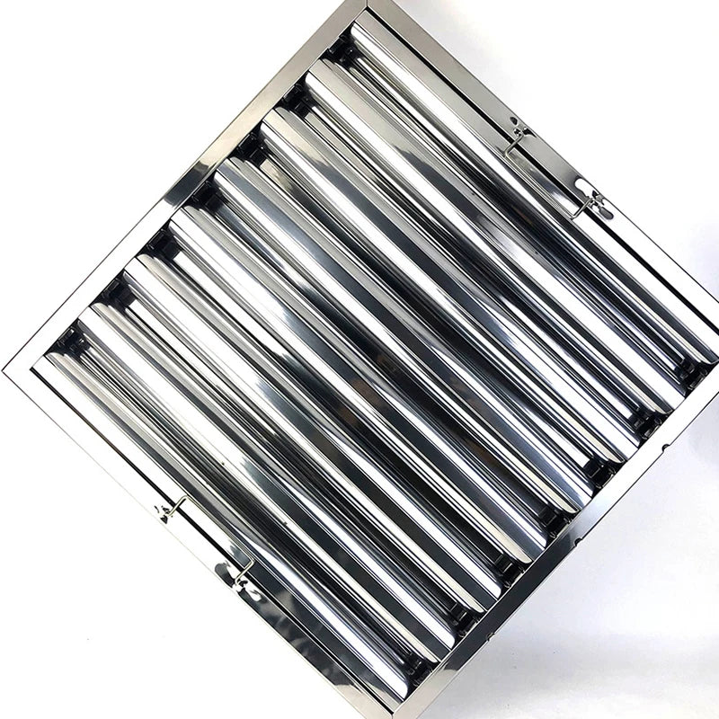 Simple Tech Brand Commercial Household Kitchen Range Hood Stainless Steel Baffle Type Hood Grease Filter