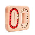 Safe Quality Children Montessori Toy Wooden Space Station Beads Maze Toy for Kids Early Education