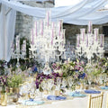 ZT220278 Hot Selling Luckygoods Wedding Decoration Crystal Candelabras Wedding Table Centerpieces