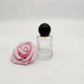 30ml 50ml Aluminum Collar Perfume Pump Shiny Silver Mist Spray Manufacturer Glass Bottle Essential Oil Dropper Black Matte Cap