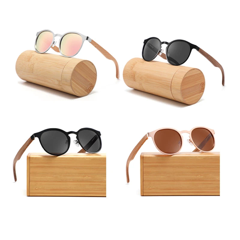 CONCHEN New Stylish Design Custom Glasses Brand  Polarized Wooden Bamboo SUN GLASSES Shades Designer Sunglasses