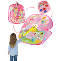 CPS  Kids Foldable Indoor Outdoor Cornhole Board Game Ring Toss Yard Beach Toys Bean Bag Toss Game