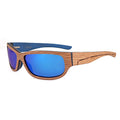 Outdoor Driving Fashion Wide Temple Sport Eye Wear Bamboo Wooden Eyewear Uv400 for Bicycle Sports Polarized Ce Glasses