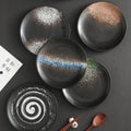 Antique Japanese Style Porcelain Dinnerware Dishes Ceramic Plate for Breakfast Steak Desserts Household Restaurants
