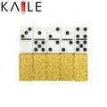 Luxury Quality Double 6 Six Acrylic Domino Set Two-tone Red Bule Acrylic 4310 Domino with Black Paint Dot Table Funny Board Game