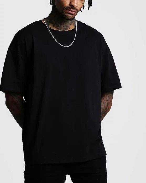 Yali Custom logo T-shirt 100% Cotton High Quality Unisex Heavyweight t Shirt Men Oversized Streetwear Heavy Black t Shirt