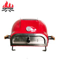 New 21 Inch  Garden Kitchen Smoker Red Portable Charcoal Grill Pizza Oven