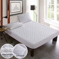 Nantong Simple Style Microfiber Quilted Waterproof Fitted Bed Sheet Colorful Ultrasonic Polyester Fill Home Use Woven Technics