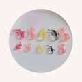 Bulk 100Pcs/Lot 25MM 39MM Colorful Miniature Gold Fish Resin Gems for Doll House Fairy Garden Decoration Supplier