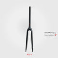 NH Carbon Fiber FM01-V Road Bike Fork 700C Quick Release V Brake Barrel Axle Dark Grey Suspension for BMX