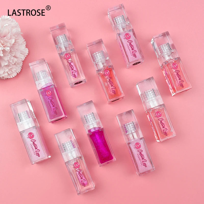 Clear Square Lip Gloss Tube Color Changing Lip Gloss Plumper Flavoring Oil Fruit Tint Glow Private Label Lip Oil