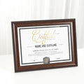Brown PS Double Sided Rectangle Home Decor College Certificate/Diploma Custom Size Waterproof Eco-Friendly Photo Frame with Mat