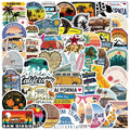 50Pcs Cool California Logo Travel Decorative Sticker for Girl Student Notebook Diary Diy Decor Graffiti Stickers Logo