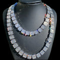 Hot Selling Hip Hop 14k Gold White/Yellow/Rose Gold Ice Outer Tennis Necklace 925 Silver baguette VVS Moissanite Men Bracelet